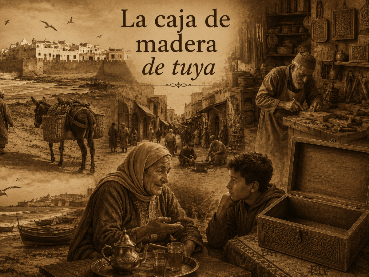 La caja de madera de&nbsp;tuya