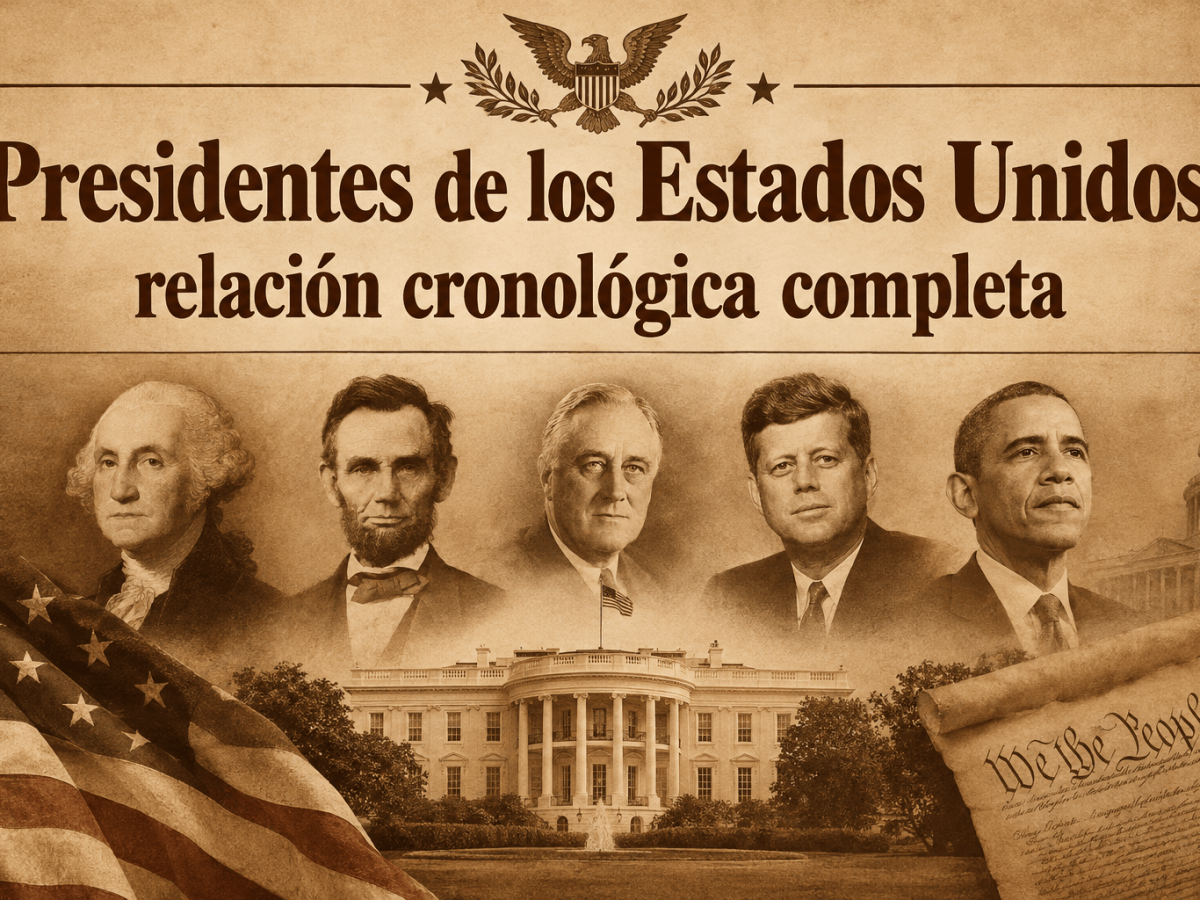 Presidentes de los Estados Unidos: relación cronológica&nbsp;completa