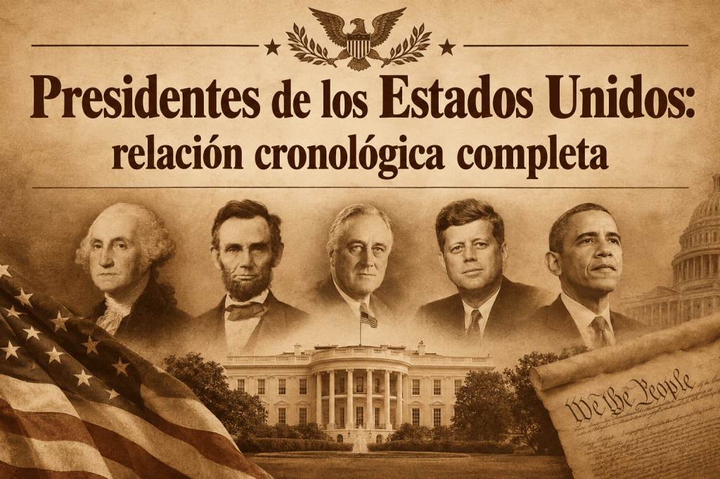 Presidentes de los Estados Unidos: relación cronológica completa